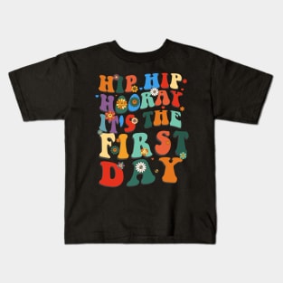 Hip Hip Hooray it's the first day back to school Kids T-Shirt